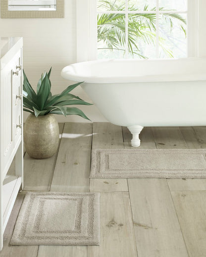 Tommy Bahama Grey Isla Bath Rug Set of 2