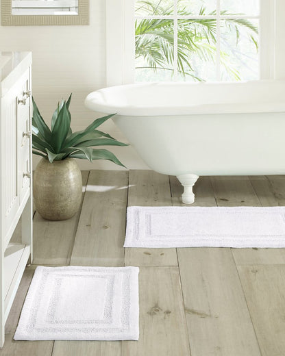 Tommy Bahama White Isla Bath Rug Set of 2