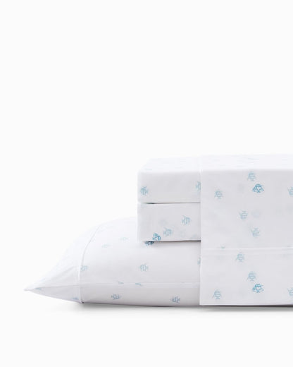 Tommy Bahama Angel Fish 4-Piece King Sheet Set