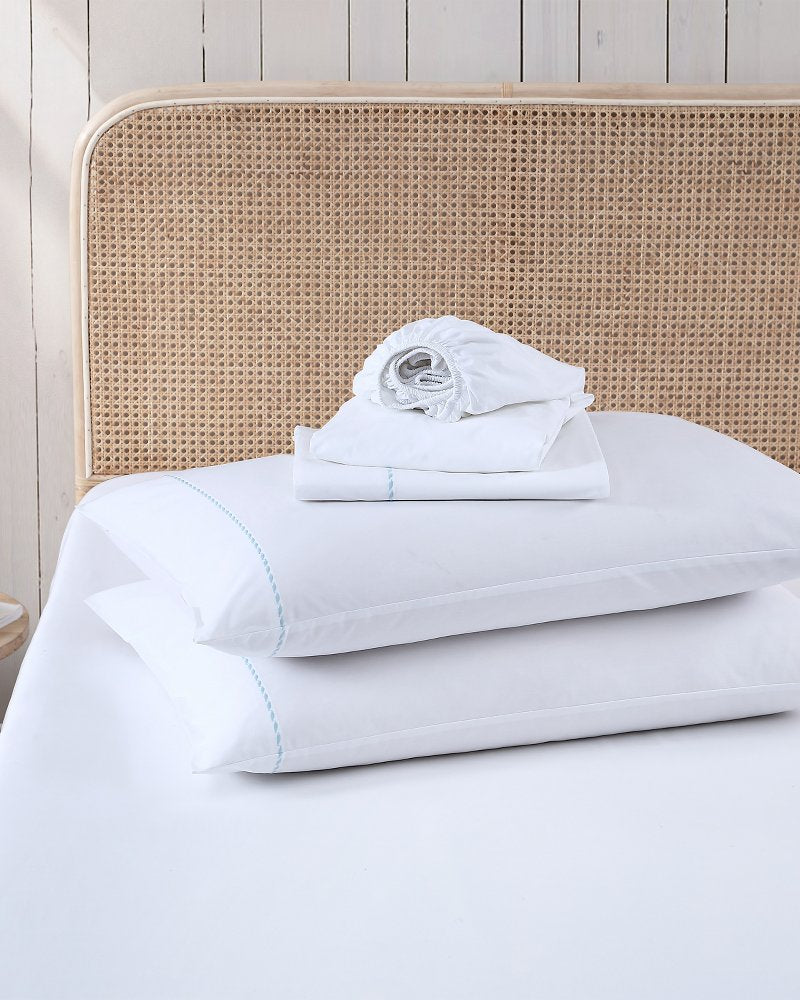 Tommy Bahama Solid 4-Piece Queen Sheet Set - Blue