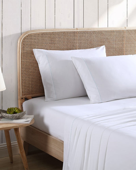 Tommy Bahama Solid 4-Piece King Sheet Set - Blue