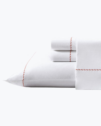 Tommy Bahama Solid 4-Piece King Sheet Set - Orange