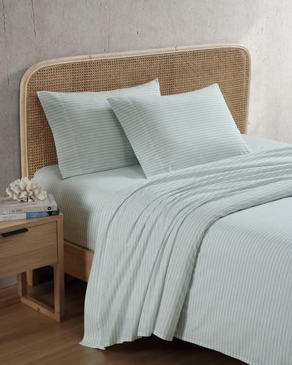 Tommy Bahama Cool Beach Stripe 4-Piece Queen Sheet Set