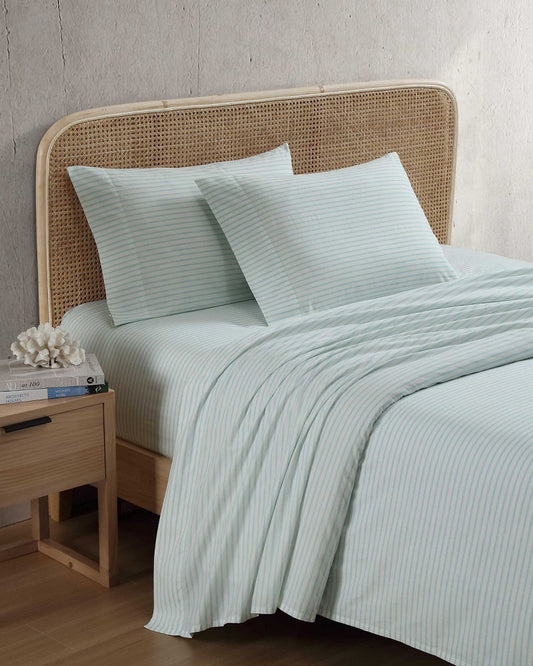 Tommy Bahama Cool Beach Stripe 4-Piece Queen Sheet Set