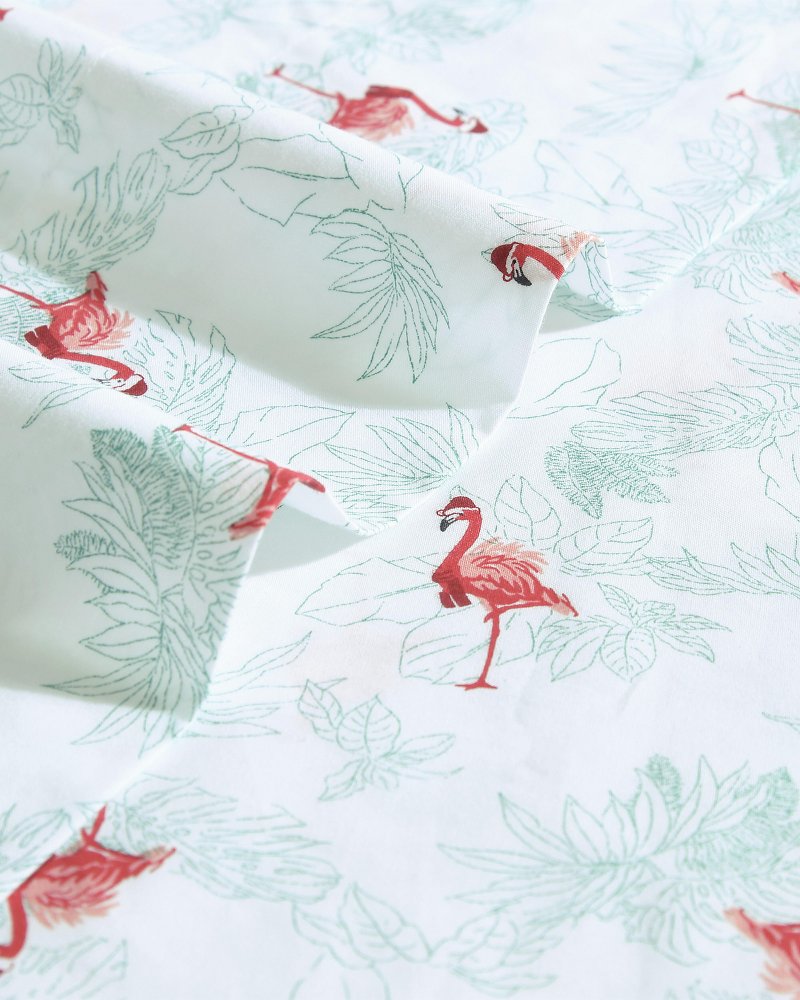 Tommy Bahama Flamingo Santa 4-Piece King Sheet Set
