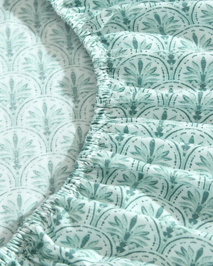 Tommy Bahama Coastal Batik Green 4-Piece King Sheet Set