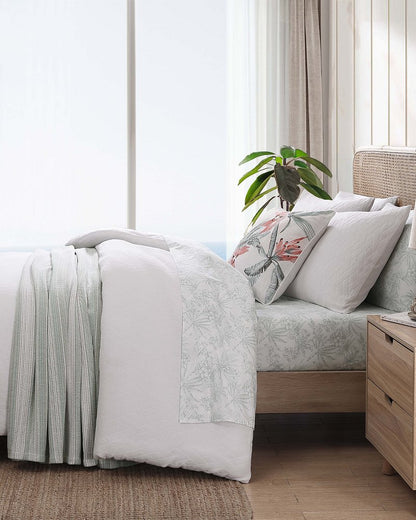 Tommy Bahama Wicker Woven 3-Piece Full/Queen Comforter Set