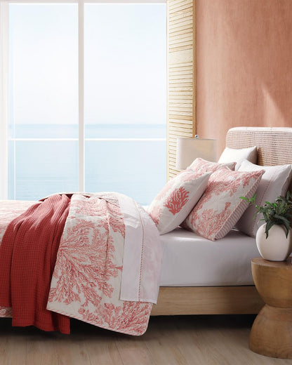 Tommy Bahama Coral Garden Reversible 2-Piece Twin Quilt Set