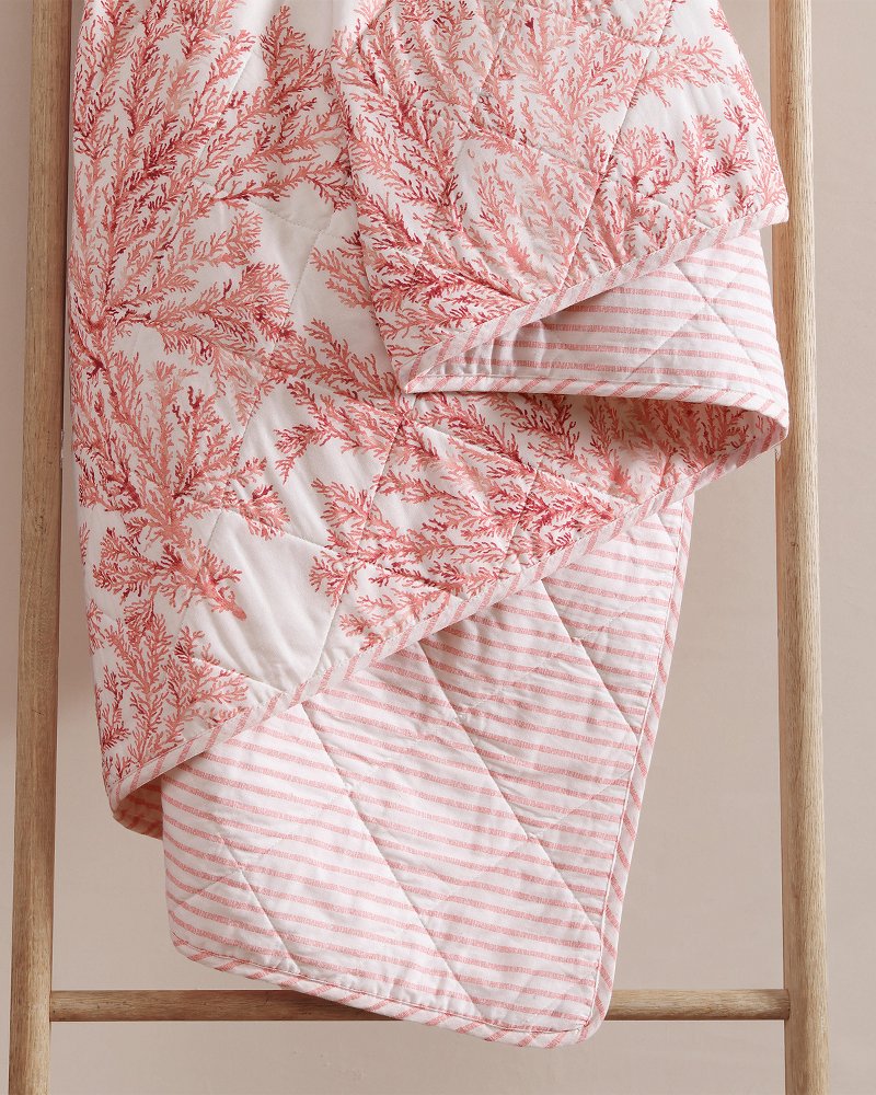 Tommy Bahama Coral Garden Reversible 3-Piece Full/Queen Quilt Set
