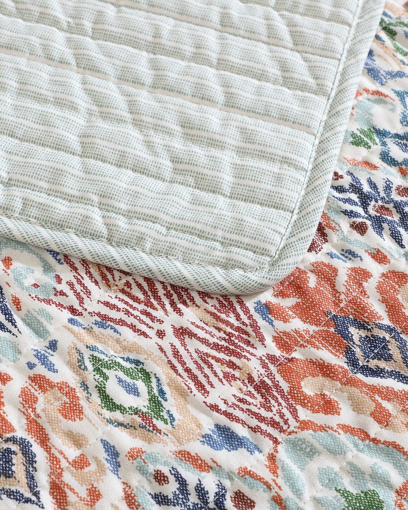 Tommy Bahama Ikat Tropics Reversible 3-Piece Full/Queen Quilt Set