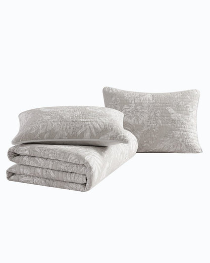 Tommy Bahama Jungle Toile Reversible 3-Piece Full/Queen Quilt Set