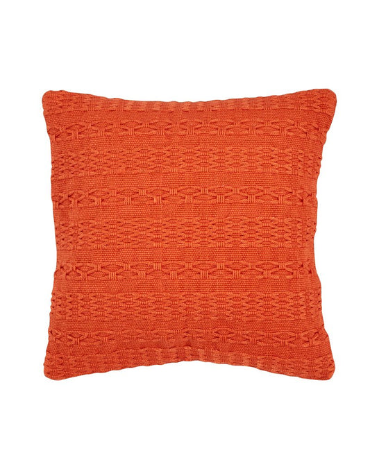 Tommy Bahama Cross Weave Orange Canvas Pillow