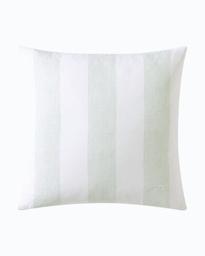 Tommy Bahama Awning Stripe Green Decorative Pillow