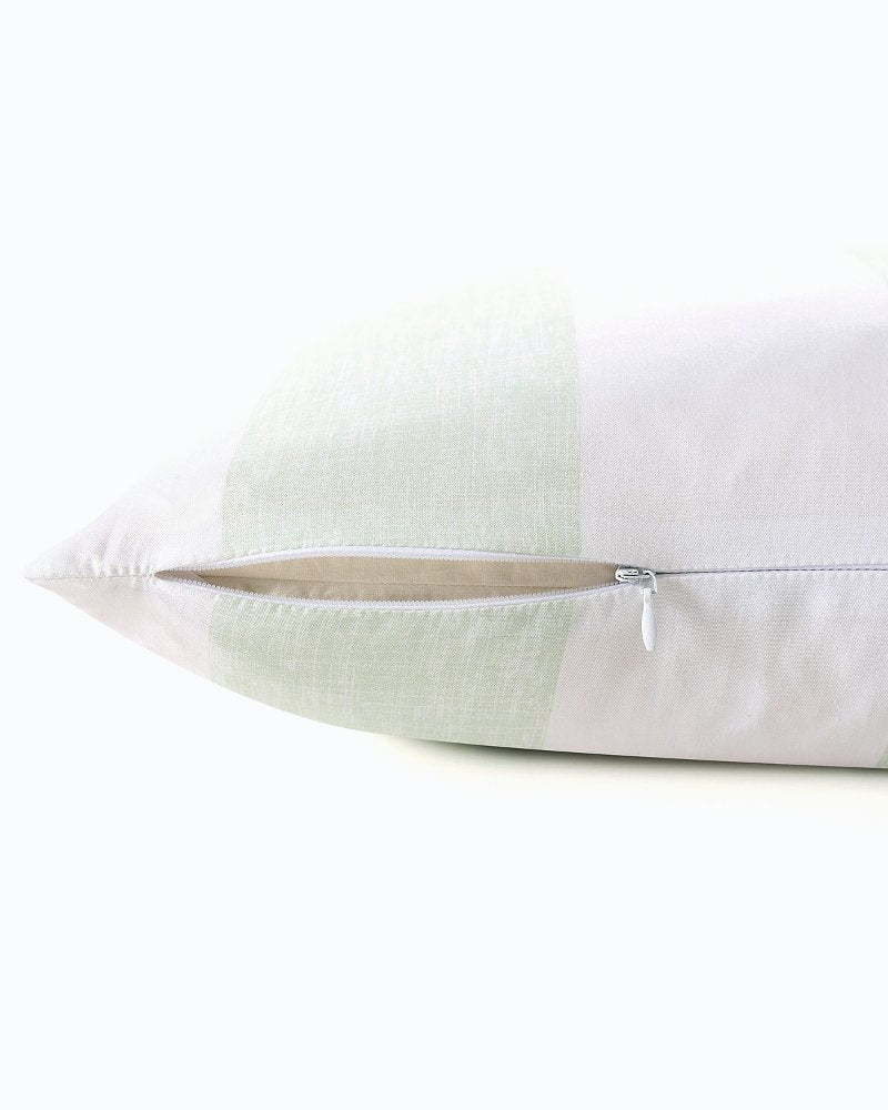 Tommy Bahama Awning Stripe Green Decorative Pillow
