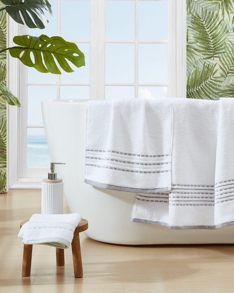 Tommy Bahama Cliff Side Grey 3-Piece Towel Set