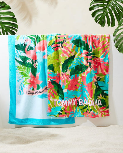 Tommy Bahama Flocktail Club & Fiesta Jungle Beach Towels - Set of 2