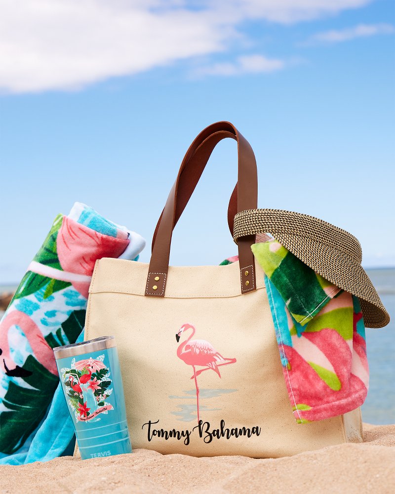 Tommy Bahama Flocktail Club & Fiesta Jungle Beach Towels - Set of 2