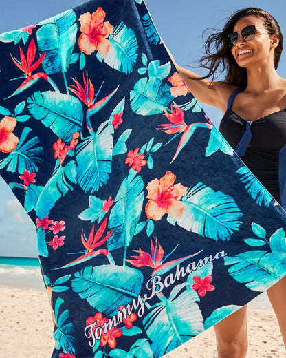 Tommy Bahama Palms Grove & Blue Muse Beach Towels — Set of 2