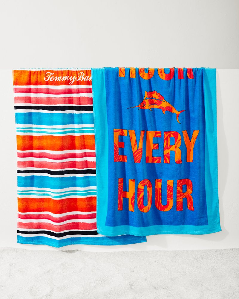 Tommy Bahama Cape Coral & Happy Hour Beach Towels — Set of 2