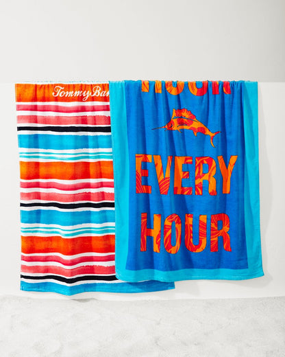 Tommy Bahama Cape Coral & Happy Hour Beach Towels — Set of 2
