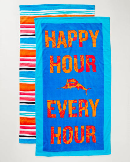 Tommy Bahama Cape Coral & Happy Hour Beach Towels — Set of 2
