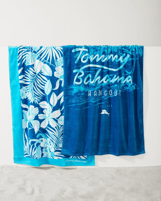 Tommy Bahama High Tide Hangout & Island Cays Blooms Beach Towels — Set of 2