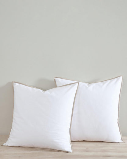 Tommy Bahama Bahama Basic Canvas White European Shams - Set of 2
