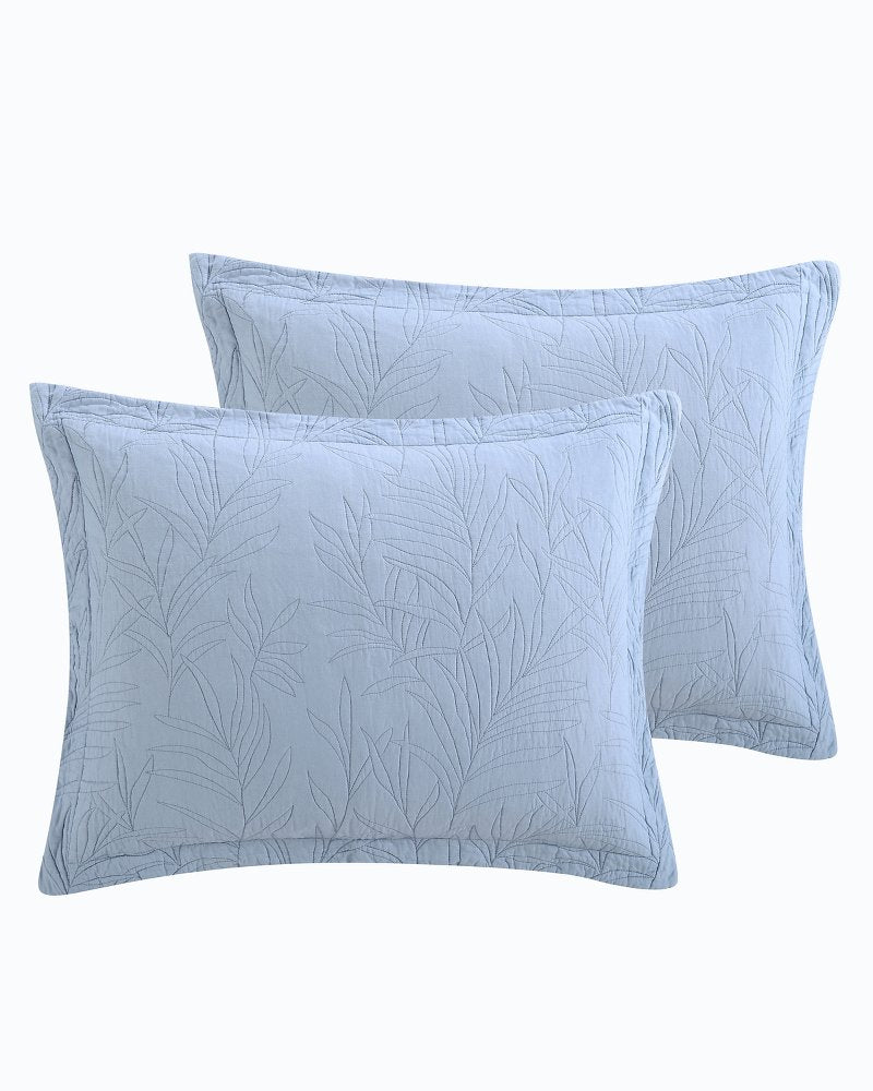 Tommy Bahama Solid Costa Sera 2-Piece Standard Quilted Sham Set