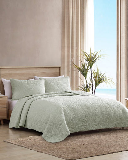 Tommy Bahama Solid Costa Sera 2-Piece Standard Quilted Sham Set