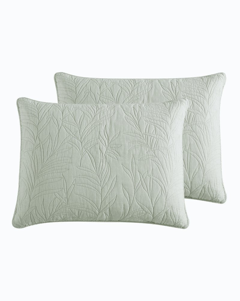 Tommy Bahama Solid Costa Sera 2-Piece Standard Quilted Sham Set