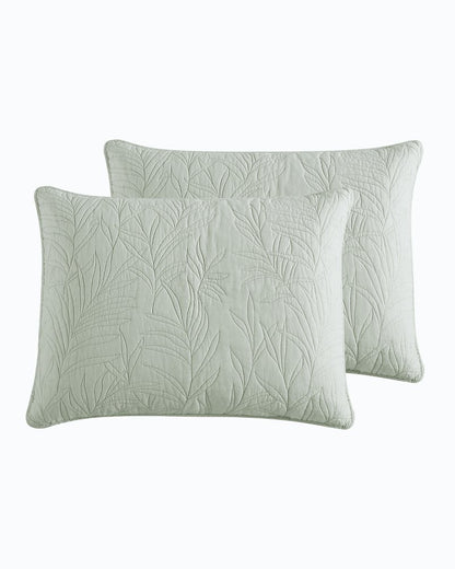 Tommy Bahama Solid Costa Sera 2-Piece King Quilted Sham Set