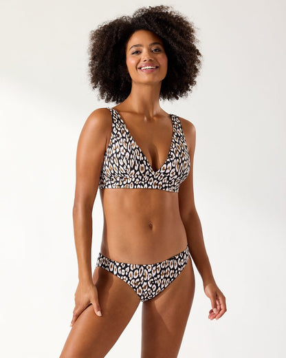 Tommy Bahama Palm Modern® Safari Cat V-Neck Bikini Top
