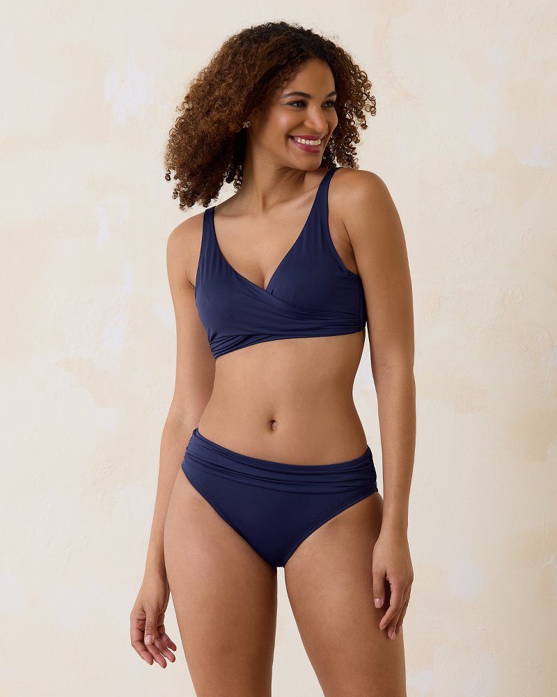 Tommy Bahama Pearl Underwire Wrap-Front Bikini Top