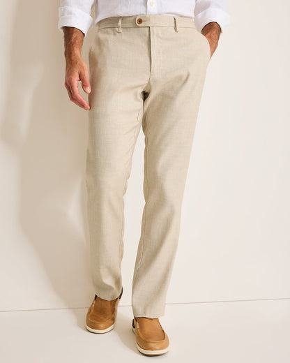 Tommy Bahama Latigo Beach Linen-Blend Flat-Front Pants