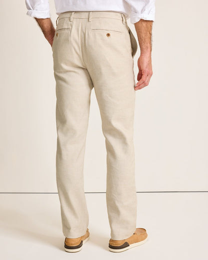 Tommy Bahama Latigo Beach Linen-Blend Flat-Front Pants
