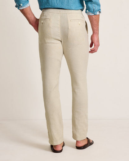 Tommy Bahama Beach Coast Linen-Blend Elastic-Waist Pants