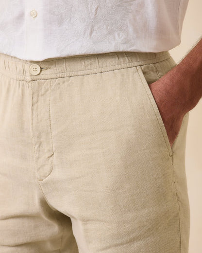 Tommy Bahama Beach Coast Linen-Blend Elastic-Waist Pants