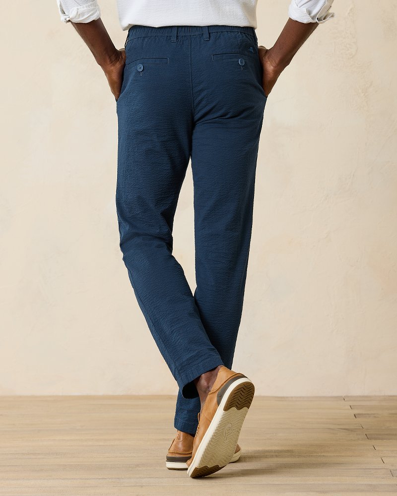 Tommy Bahama Nova Wave Half-Elastic Waist Seersucker Pants