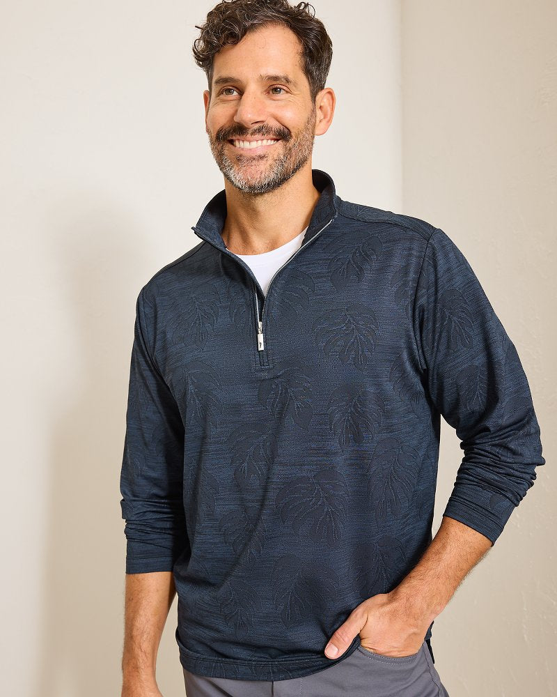 Tommy Bahama Monstera Fade IslandZone® Half-Zip Sweatshirt