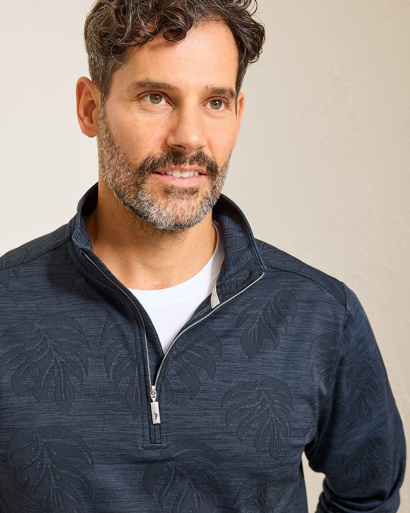 Tommy Bahama Monstera Fade IslandZone® Half-Zip Sweatshirt