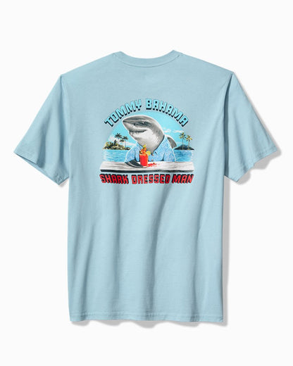 Tommy Bahama Shark Dressed Man Graphic T-Shirt