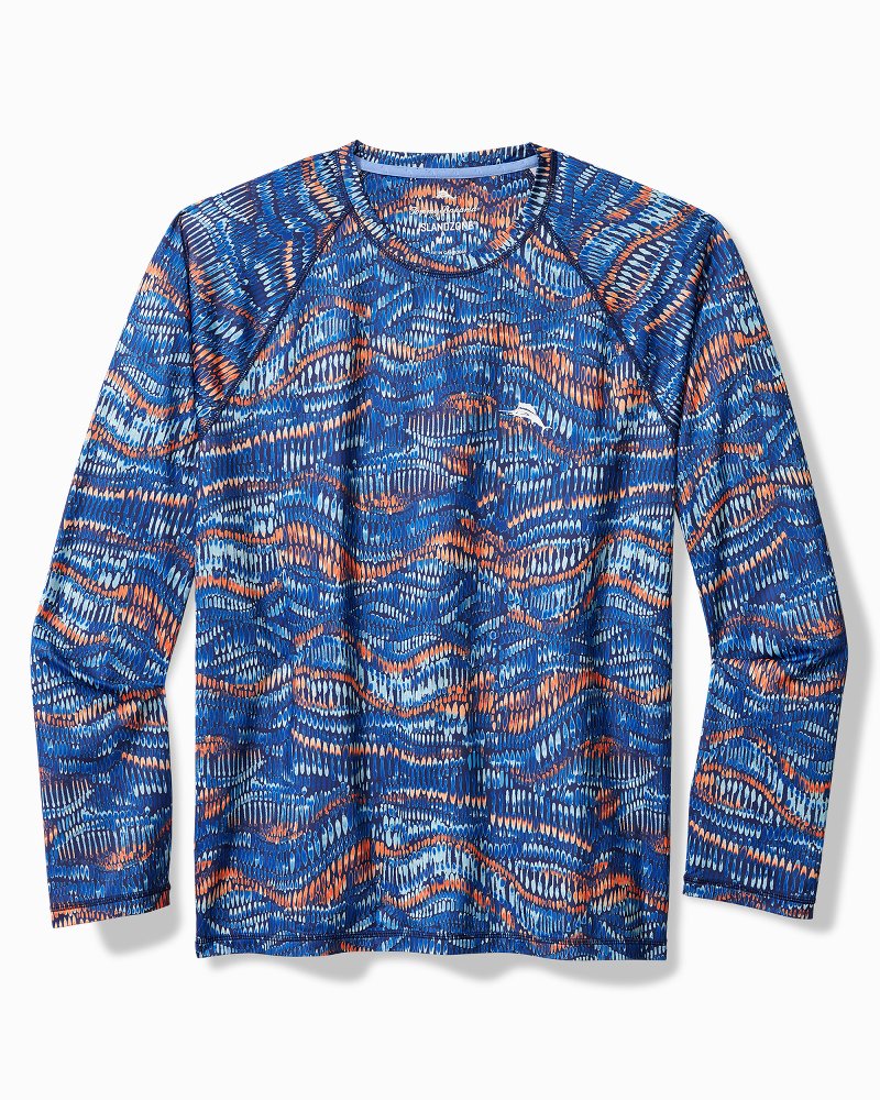 Tommy Bahama Monte Rio Geo Crew IslandZone® Rash Guard