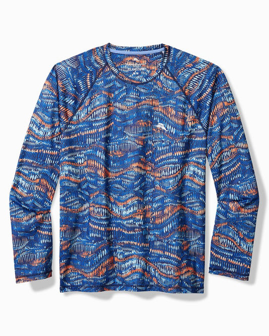 Tommy Bahama Monte Rio Geo Crew IslandZone® Rash Guard