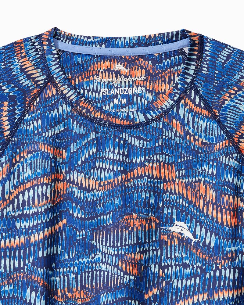 Tommy Bahama Monte Rio Geo Crew IslandZone® Rash Guard