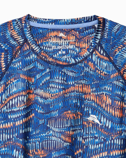 Tommy Bahama Monte Rio Geo Crew IslandZone® Rash Guard
