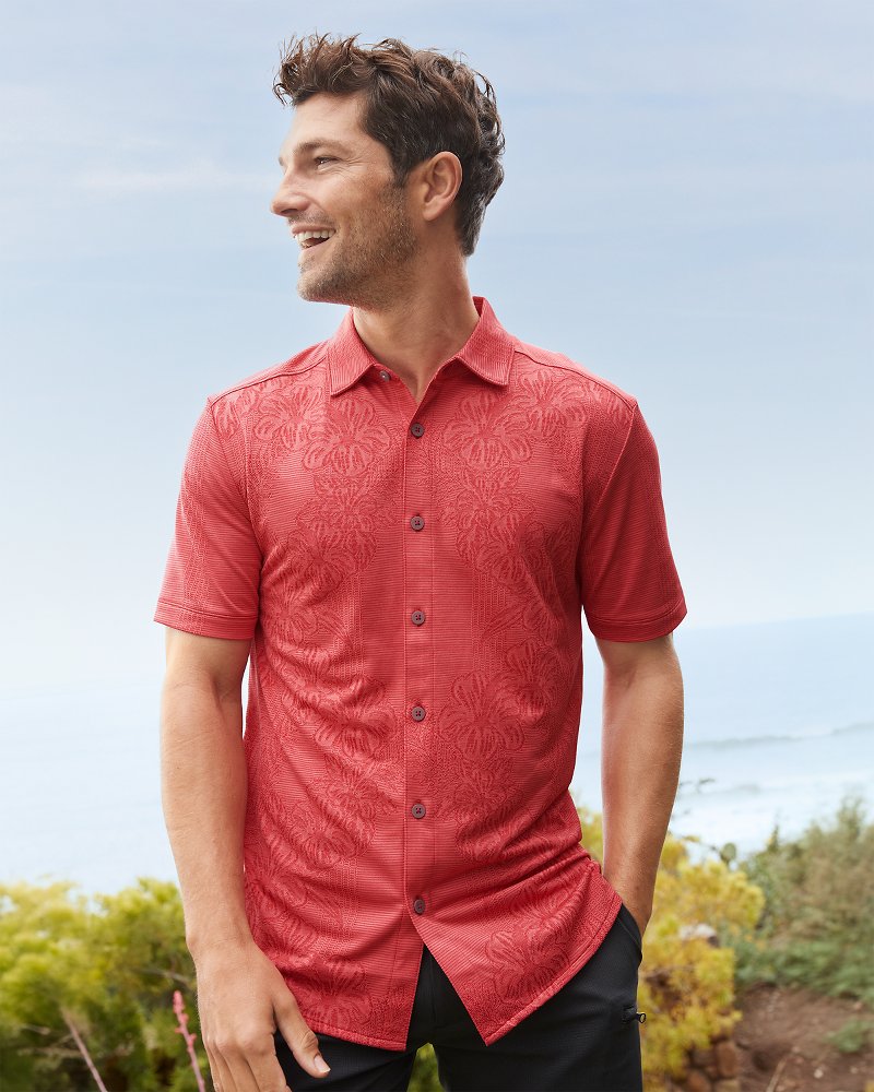 Tommy Bahama Palm Coast Cascade Vines IslandZone® Knit Shirt