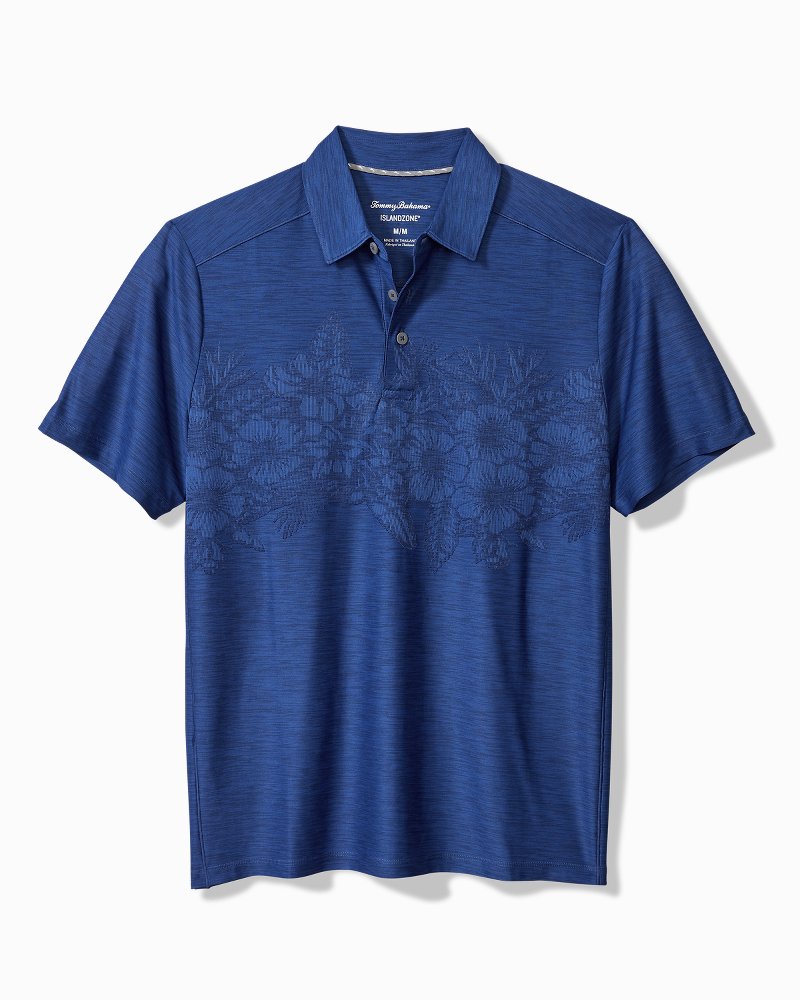 Tommy Bahama Palm Coast Hibiscus Border IslandZone® Polo
