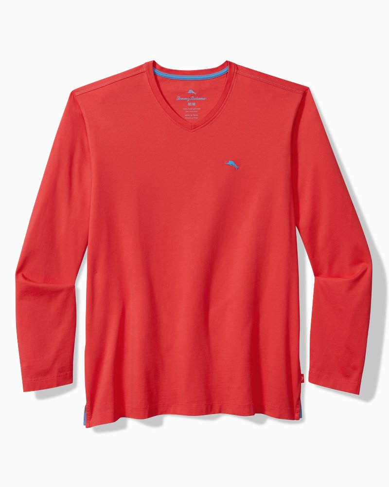 Tommy Bahama Bali Skyline Long-Sleeve V-Neck T-Shirt