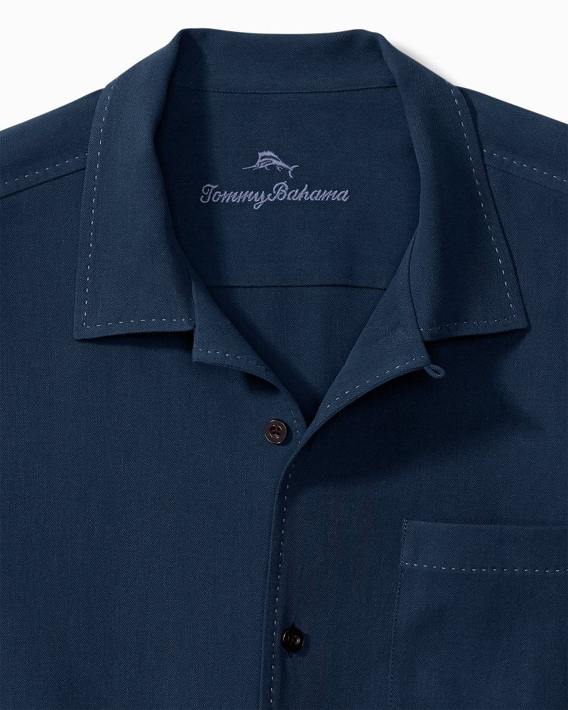 Tommy Bahama Hawaiian Herringbone Camp Shirt
