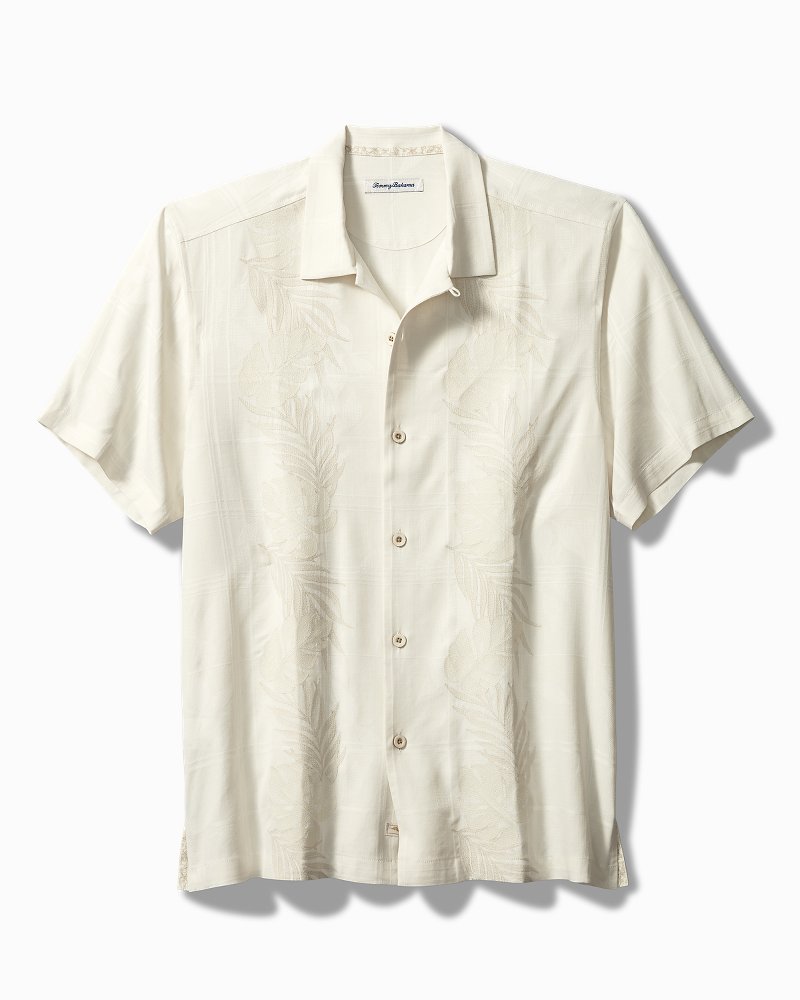 Tommy Bahama Del Palms Embroidered Silk Camp Shirt